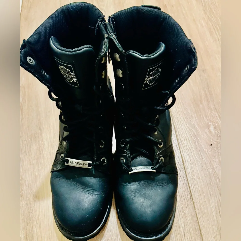 Harley-Davidson Haines Men's Motorcycle Riding Boot, Size 8, D93522 - Picture 4 of 7
